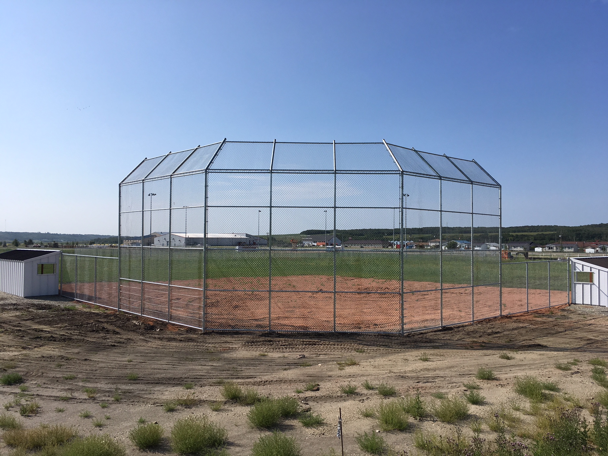 Backstop with Overhang